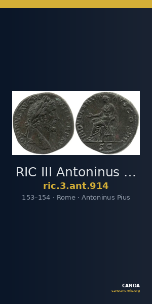 RIC III Antoninus Pius 914 — CANOA