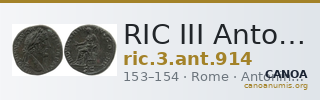 RIC III Antoninus Pius 914 — CANOA