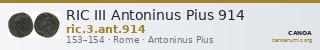 RIC III Antoninus Pius 914 — CANOA