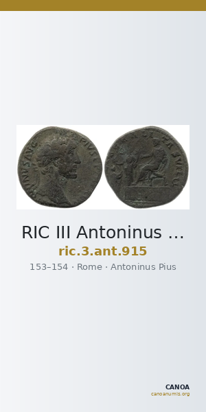 RIC III Antoninus Pius 915 — CANOA