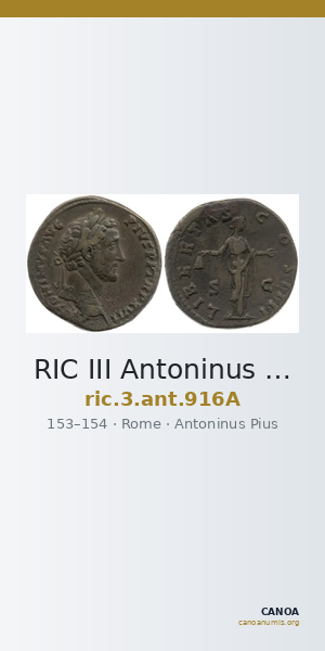 RIC III Antoninus Pius 916A — CANOA