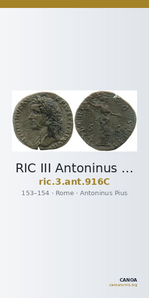 RIC III Antoninus Pius 916C — CANOA