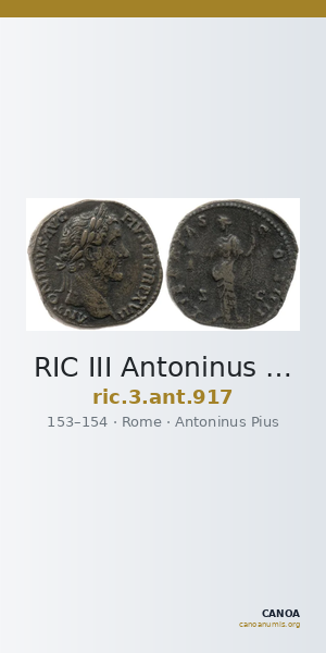 RIC III Antoninus Pius 917 — CANOA