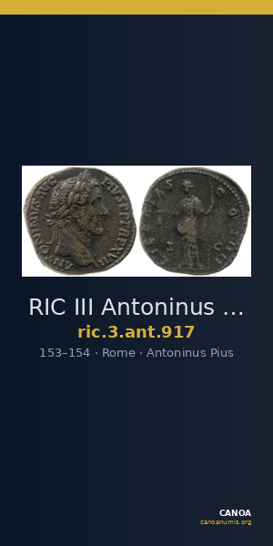 RIC III Antoninus Pius 917 — CANOA