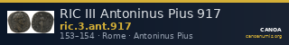 RIC III Antoninus Pius 917 — CANOA
