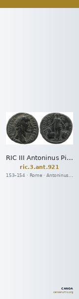 RIC III Antoninus Pius 921 — CANOA