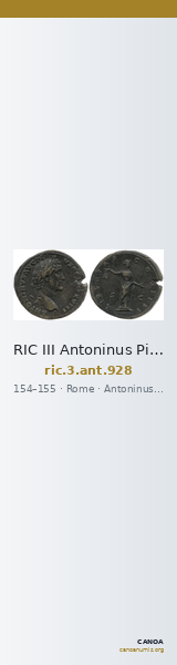 RIC III Antoninus Pius 928 — CANOA