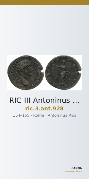 RIC III Antoninus Pius 928 — CANOA