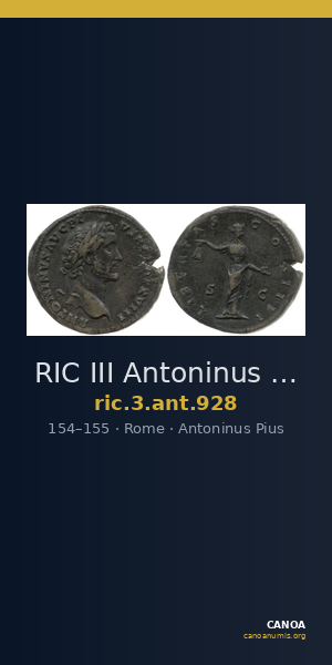 RIC III Antoninus Pius 928 — CANOA
