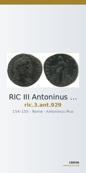 RIC III Antoninus Pius 929 — CANOA