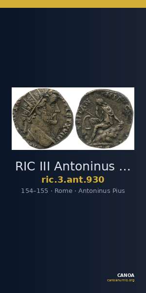 RIC III Antoninus Pius 930 — CANOA