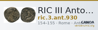 RIC III Antoninus Pius 930 — CANOA