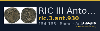 RIC III Antoninus Pius 930 — CANOA