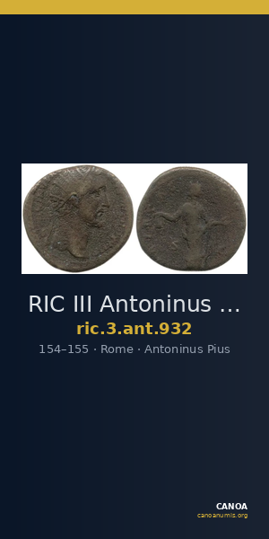 RIC III Antoninus Pius 932 — CANOA