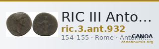 RIC III Antoninus Pius 932 — CANOA