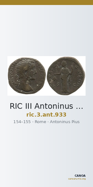 RIC III Antoninus Pius 933 — CANOA