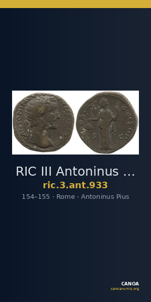 RIC III Antoninus Pius 933 — CANOA