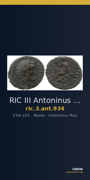 RIC III Antoninus Pius 934 — CANOA