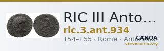 RIC III Antoninus Pius 934 — CANOA