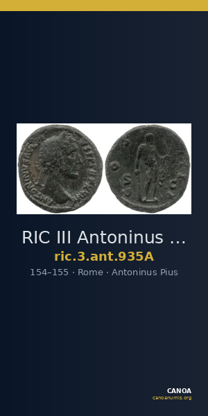 RIC III Antoninus Pius 935A — CANOA