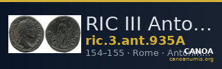 RIC III Antoninus Pius 935A — CANOA