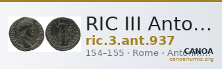 RIC III Antoninus Pius 937 — CANOA