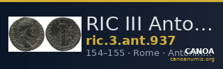 RIC III Antoninus Pius 937 — CANOA