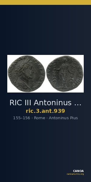 RIC III Antoninus Pius 939 — CANOA
