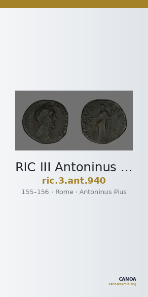 RIC III Antoninus Pius 940 — CANOA
