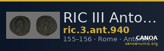 RIC III Antoninus Pius 940 — CANOA