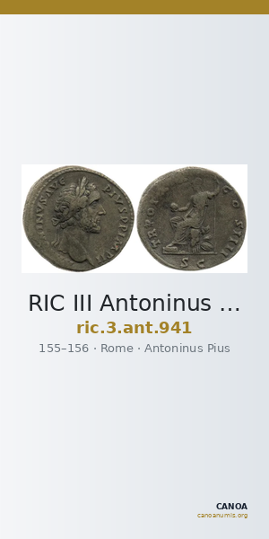 RIC III Antoninus Pius 941 — CANOA