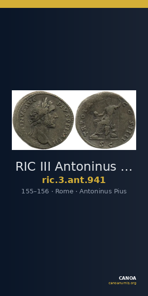 RIC III Antoninus Pius 941 — CANOA