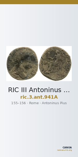 RIC III Antoninus Pius 941A — CANOA