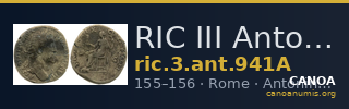 RIC III Antoninus Pius 941A — CANOA