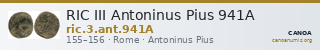 RIC III Antoninus Pius 941A — CANOA