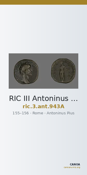 RIC III Antoninus Pius 943A — CANOA