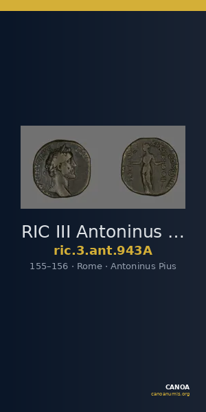 RIC III Antoninus Pius 943A — CANOA