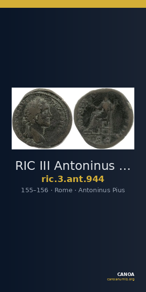 RIC III Antoninus Pius 944 — CANOA