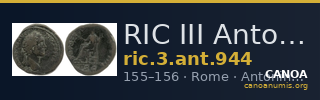 RIC III Antoninus Pius 944 — CANOA