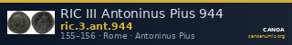 RIC III Antoninus Pius 944 — CANOA