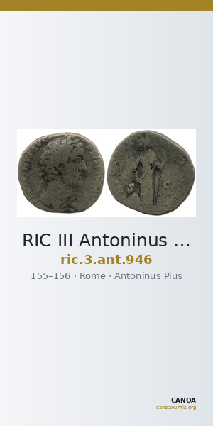 RIC III Antoninus Pius 946 — CANOA