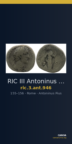 RIC III Antoninus Pius 946 — CANOA