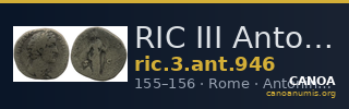 RIC III Antoninus Pius 946 — CANOA