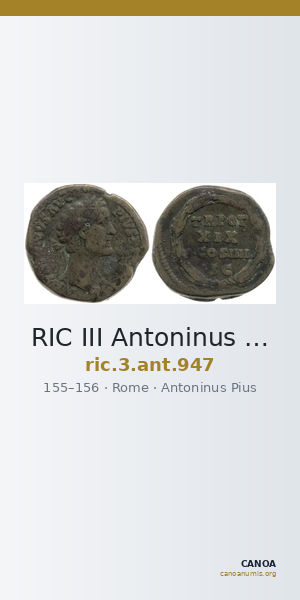 RIC III Antoninus Pius 947 — CANOA