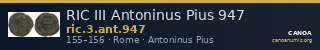 RIC III Antoninus Pius 947 — CANOA