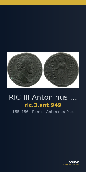 RIC III Antoninus Pius 949 — CANOA