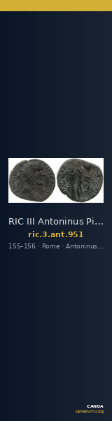 RIC III Antoninus Pius 951 — CANOA