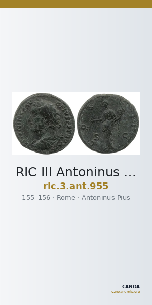 RIC III Antoninus Pius 955 — CANOA