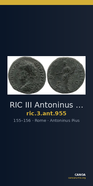 RIC III Antoninus Pius 955 — CANOA