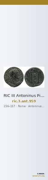 RIC III Antoninus Pius 959 — CANOA